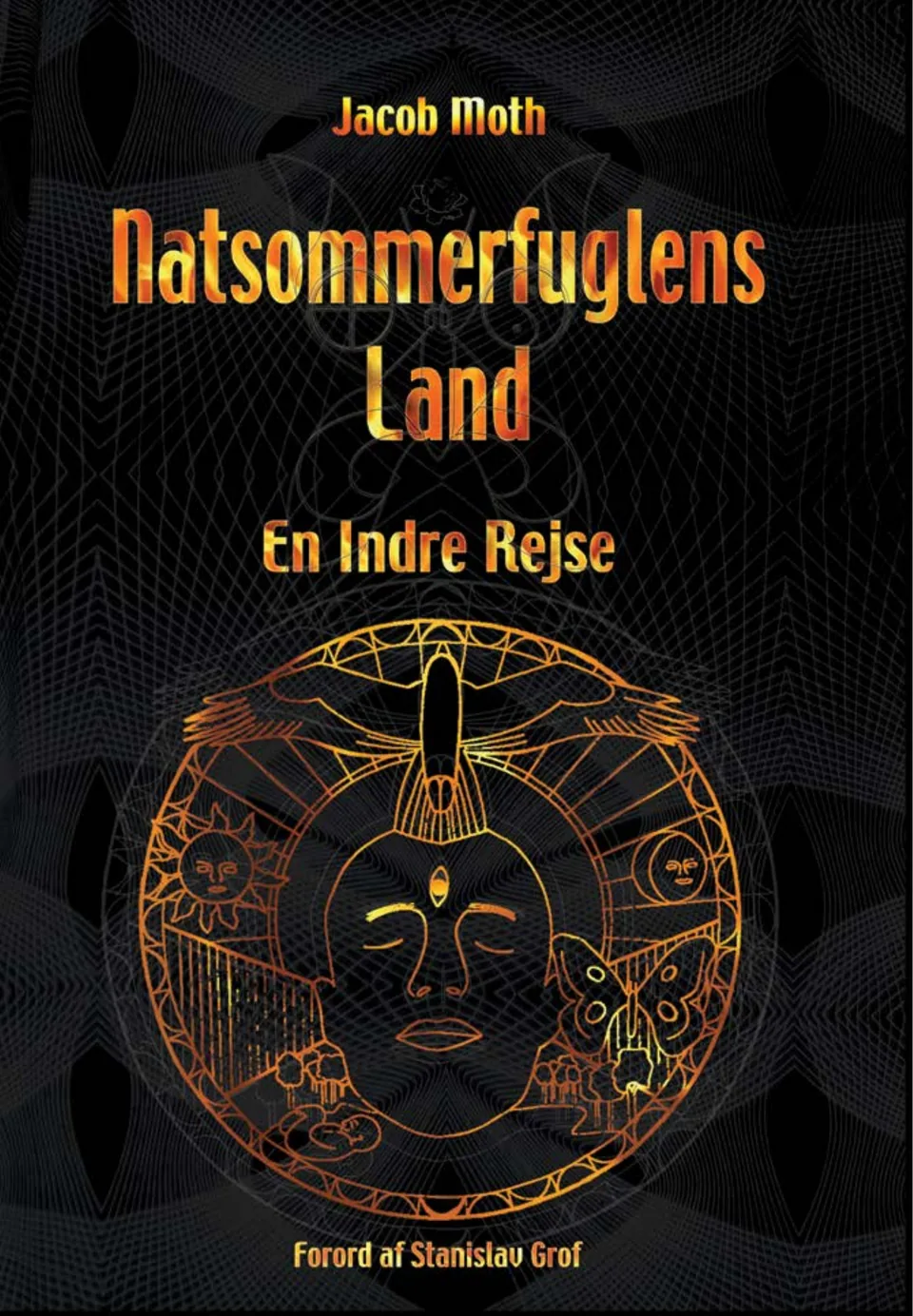 Omslaget til Natsommerfuglens Land – En indre rejse af Jacob Moth.