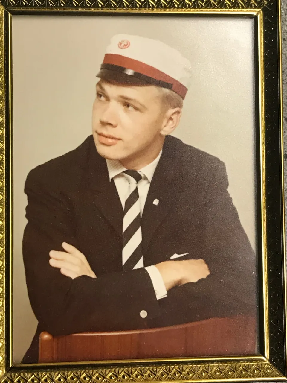 Jørgen Lumbye som ung student med studenterhue.