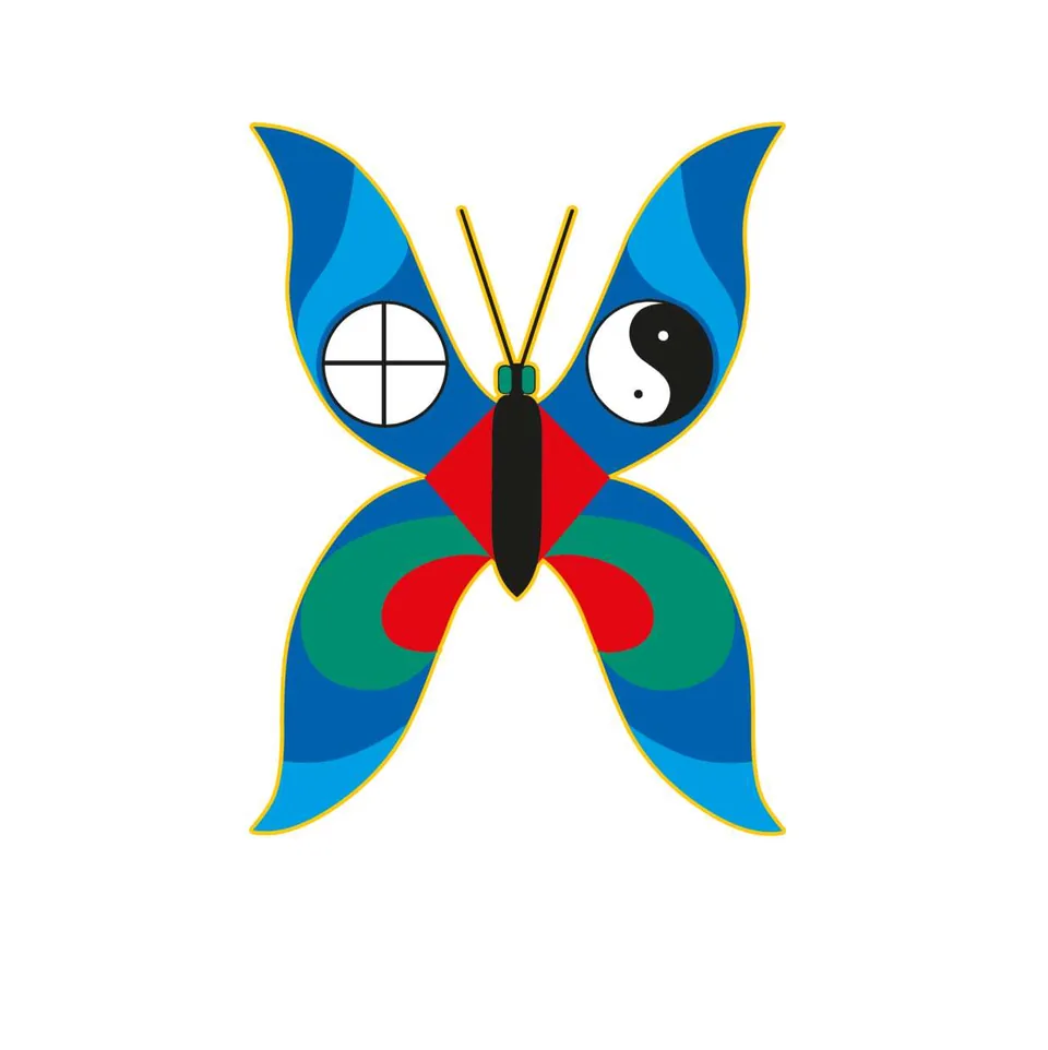 Sommerfuglen – The Magic Gardens symbol på forvandling, tegnet af Jacob Moth